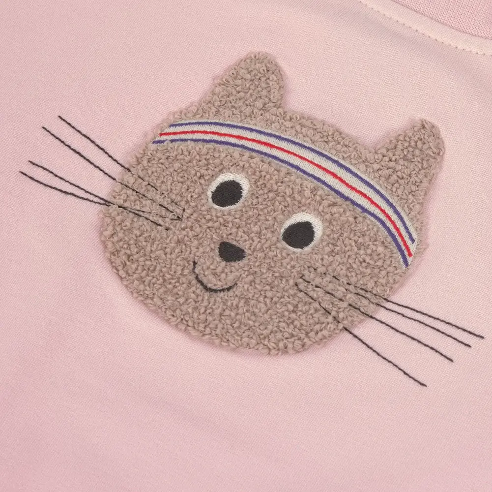 Lassig Kids Sweater GOTS Cat - Cloud Pink Lassig Kids Sweater GOTS Cat - Cloud Pink