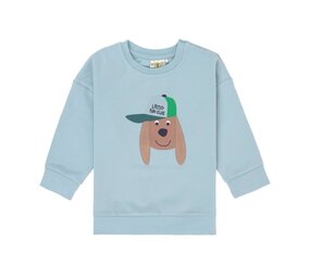Lässig Kids Sweater GOTS Dog - Pale Blue