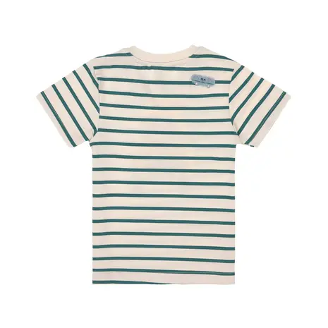 Lässig T-Shirt Jersey GOTS Striped Dog