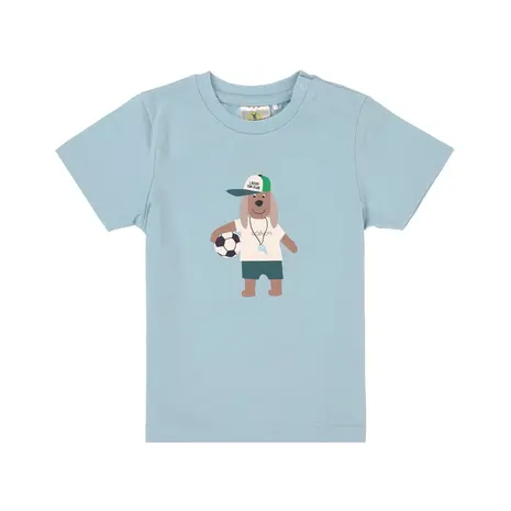 Lässig T-Shirt Jersey GOTS Dog - Pale Blue