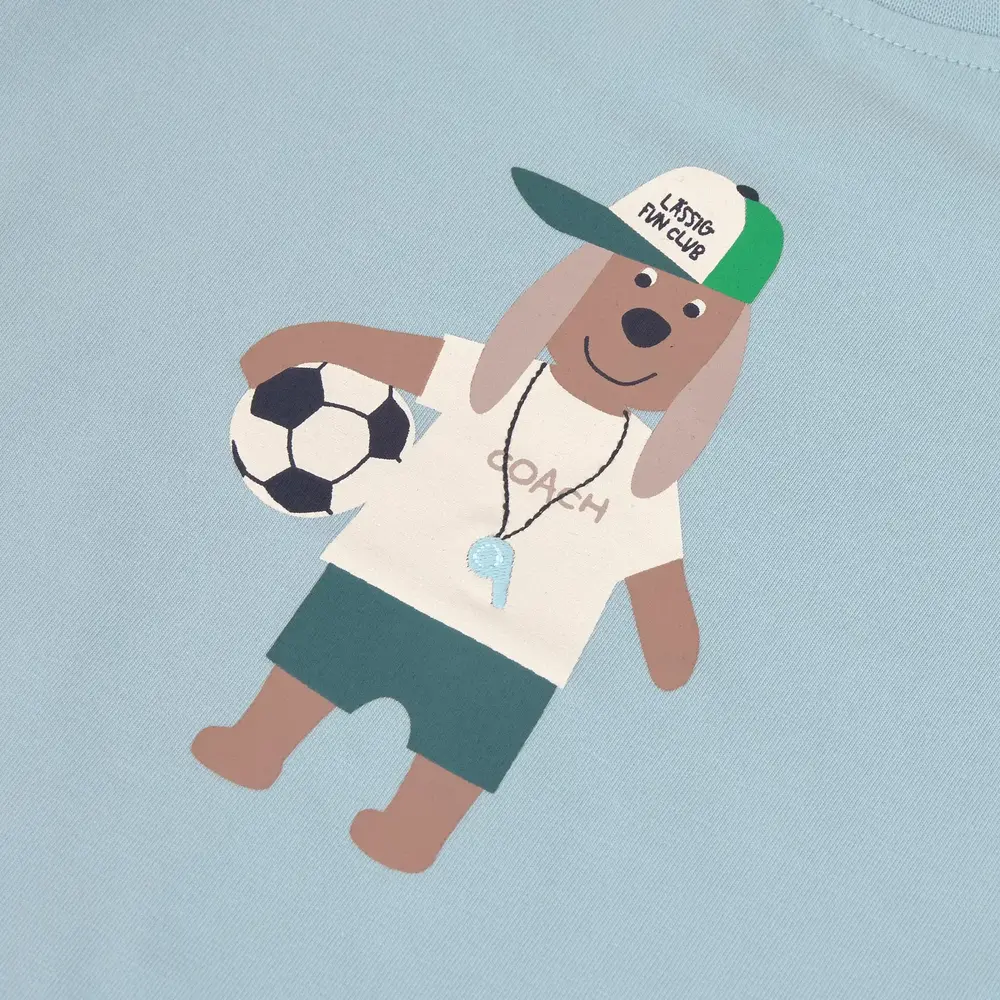 Lassig T-Shirt Jersey GOTS Dog - Pale Blue Lassig T-Shirt Jersey GOTS Dog - Pale Blue