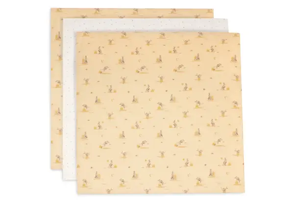 Jollein Hydrofiele Doek 70x70cm - Kangaroots 3 Stuks