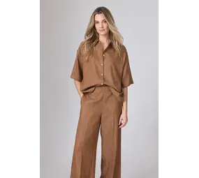 Corel Amsterdam Mila Blouse ss lycocell - Tabacco