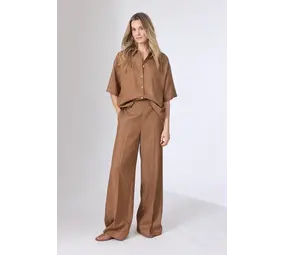 Corel Amsterdam Lior pants wide lyocell - Tabacco
