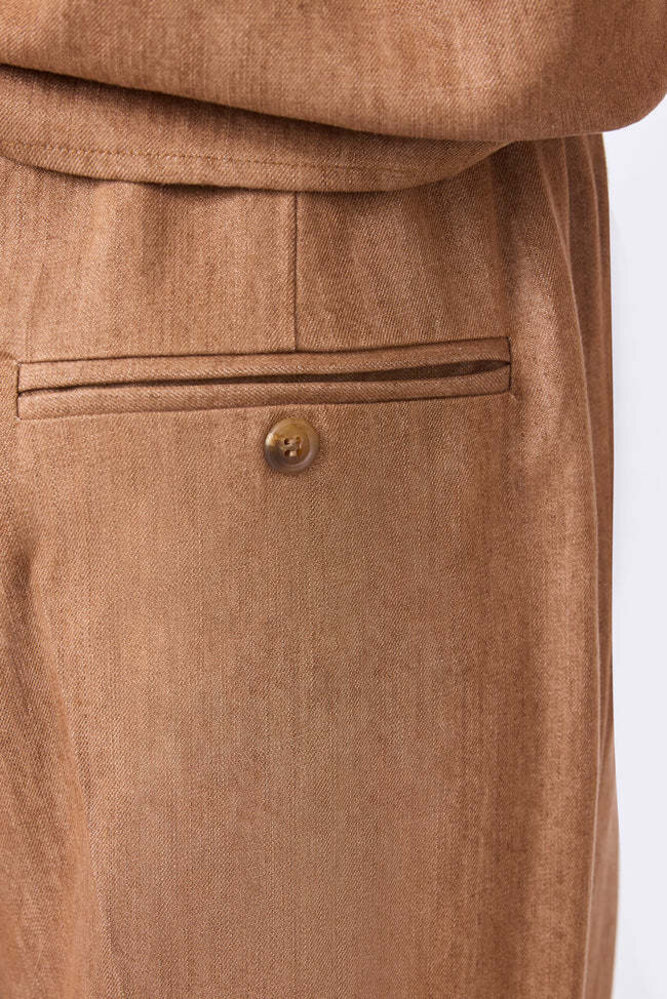 Corel Amsterdam Lior pants wide lyocell - Tabacco