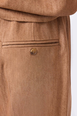 Corel Amsterdam Lior pants wide lyocell - Tabacco