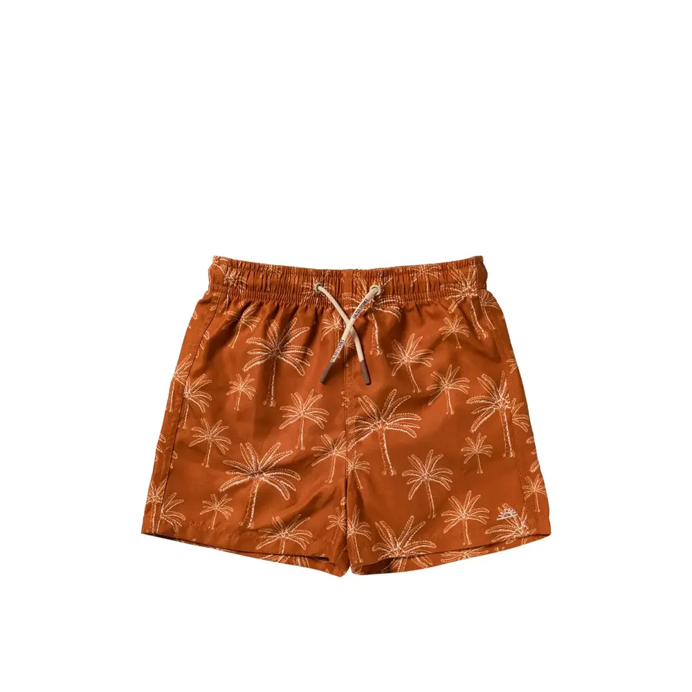Salted Stories Palms | Swim Shorts | Bombay Brown