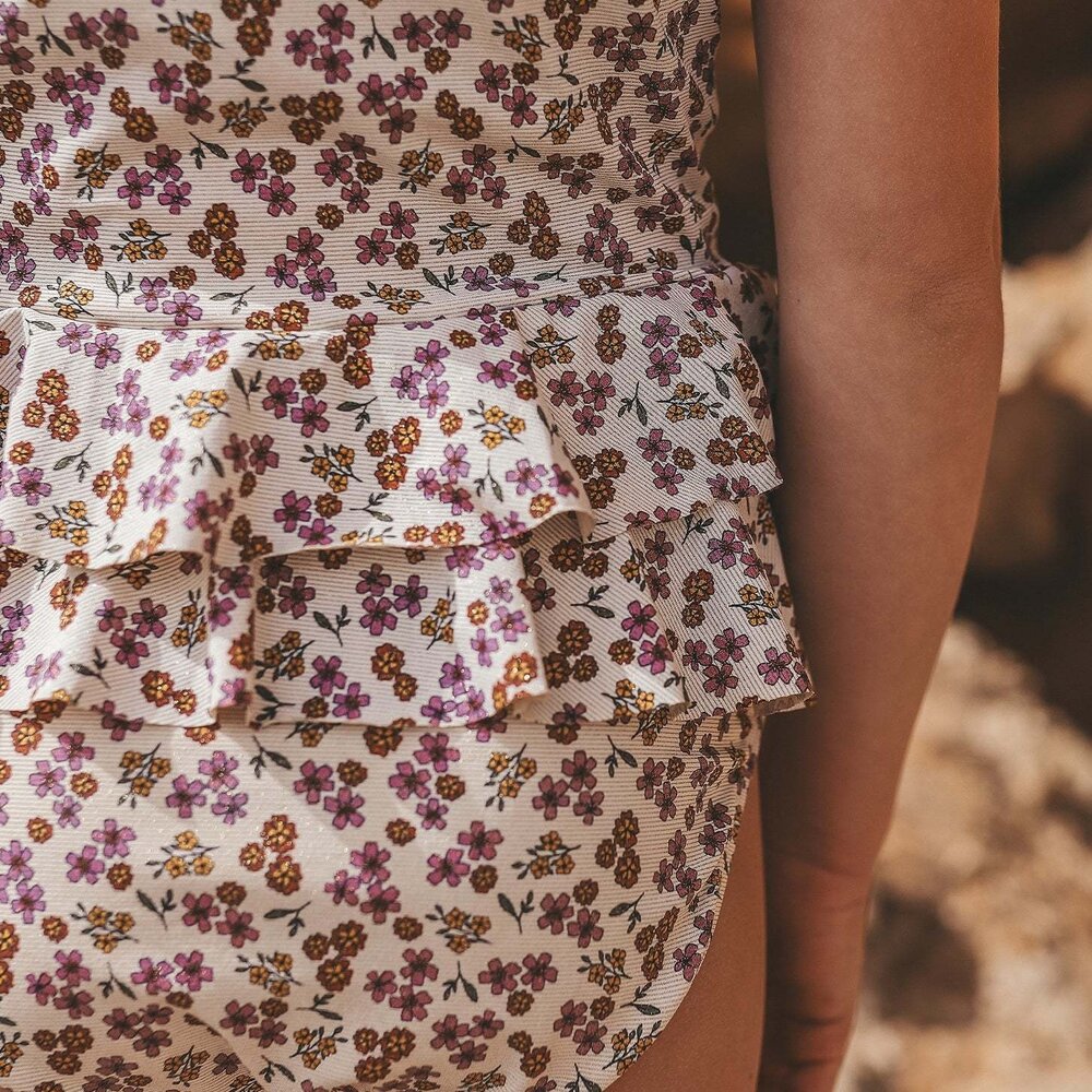 Salted Stories Sparkly Flower | Swimsuit | White Swan