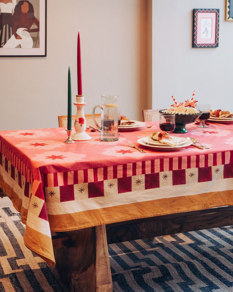 Casa Juna Tafelkleed Dusty Rose