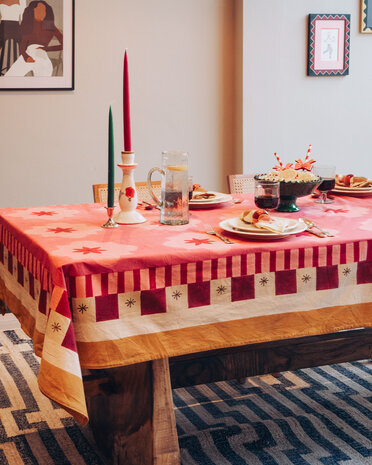 Casa Juna Tafelkleed Dusty Rose