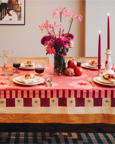 Casa Juna Tafelkleed Dusty Rose