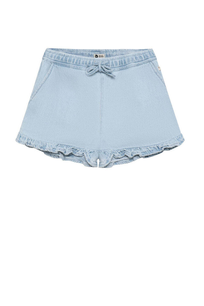 Daily7 Light weight Denim Shorts - Light Denim Blue