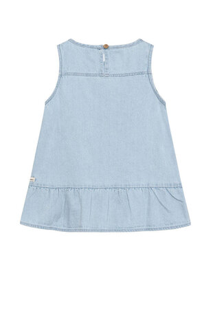 Daily7 Light Weight Denim Singlet - Light Denim Blue