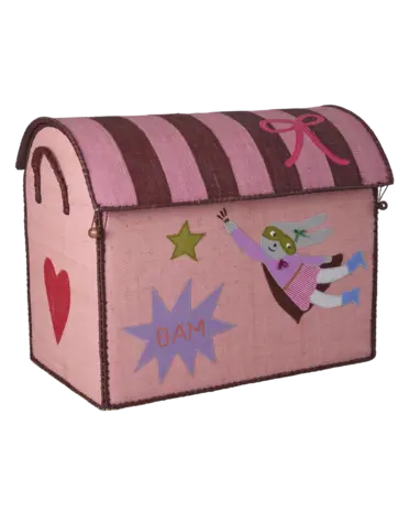 Rice Raffia Toy Baskets with HeroTheme