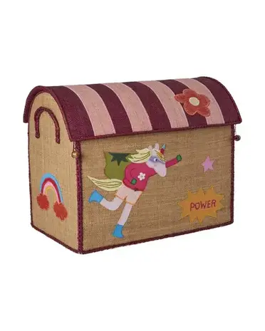 Rice Raffia Toy Baskets with HeroTheme