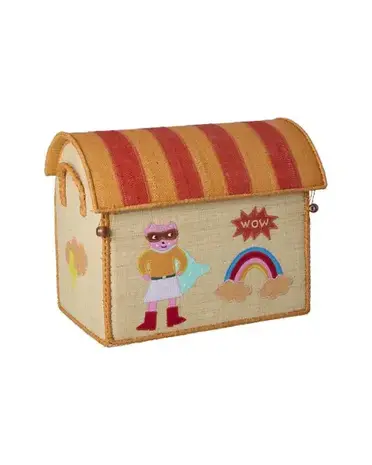 Rice Raffia Toy Baskets with HeroTheme