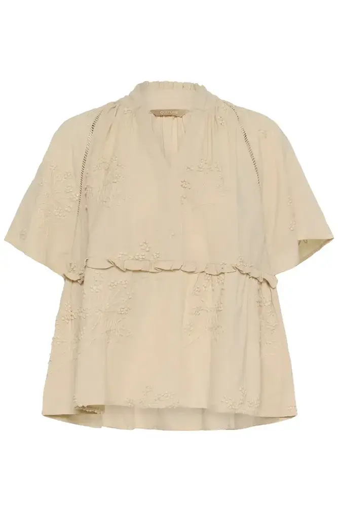 Culture Jalia Blouse - Oyster Gray