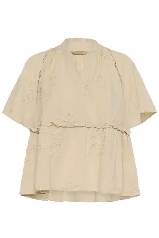 Culture Jalia Blouse - Oyster Gray