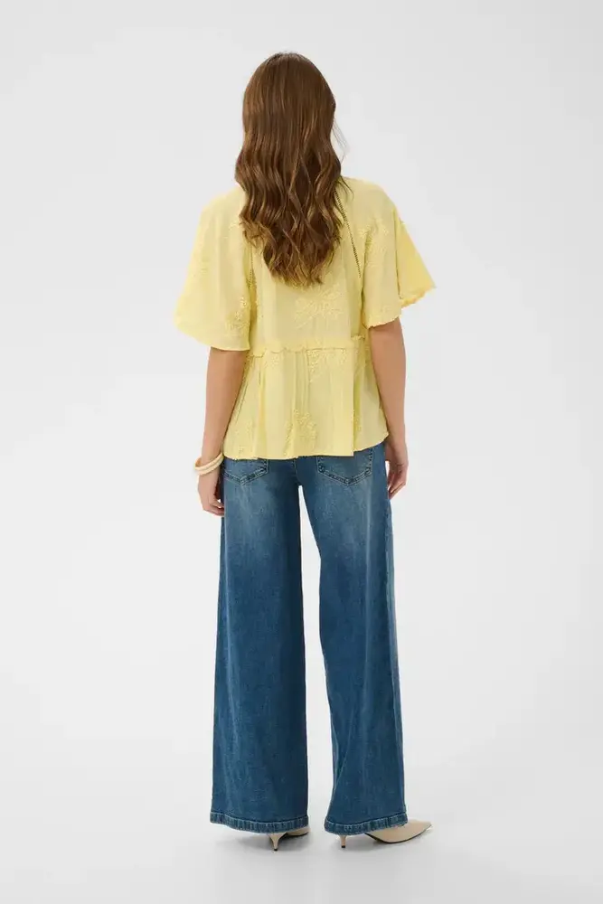 Culture Jalia Blouse - Lemon Meringue