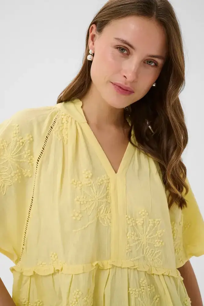 Culture Jalia Blouse - Lemon Meringue