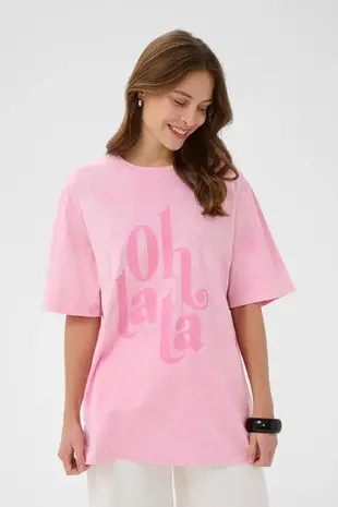 Culture Lala T-Shirt - Begonia Pink Wash