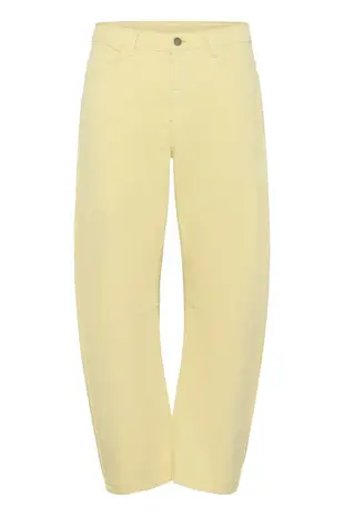 Culture Brinnie Barrel Pants - Lemon Meringue Wash