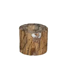 de Weldaad Kandelaar marble - Bruin