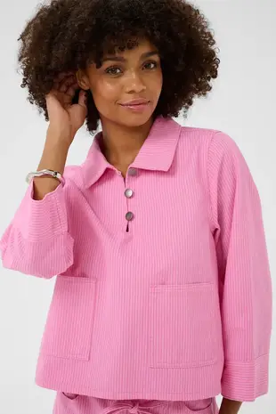Culture Ayna Shirtjacket - Pink Stripe