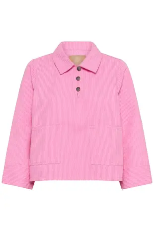 Culture Ayna Shirtjacket - Pink Stripe