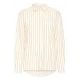 ICHI Beccos Shirt - Birch/Black Stripe