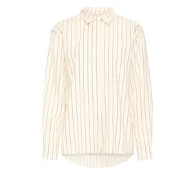 ICHI Beccos Shirt - Birch/Black Stripe ICHI Beccos Shirt - Birch/Black Stripe