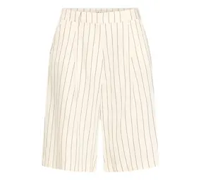 ICHI Beccos Short - Birch/Black Stripe