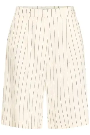 ICHI Beccos Short - Birch/Black Stripe