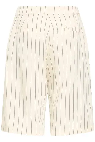 ICHI Beccos Short - Birch/Black Stripe