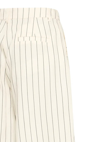 ICHI Beccos Short - Birch/Black Stripe