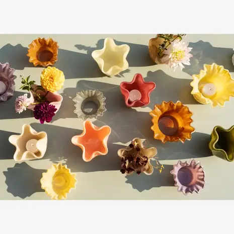 Madam Stoltz Glass Vase - Coral Pink