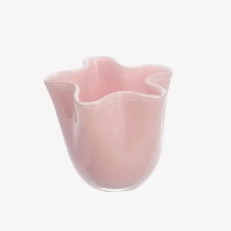 Madam Stoltz Glass Vase - Pink