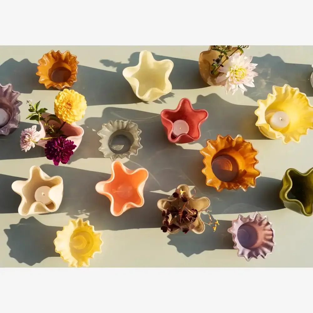 Madam Stoltz Glass Vase - Pink