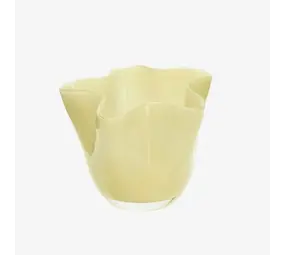 Madam Stoltz Glass Vase - Yellow