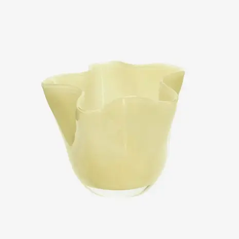 Madam Stoltz Glass Vase - Yellow
