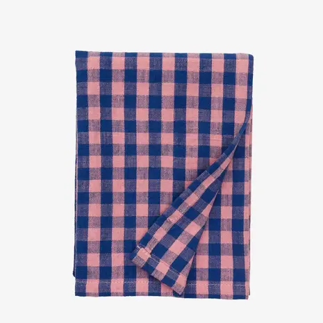 Madam Stoltz Checked kitchen towel - Lilac Madam Stoltz Checked kitchen towel - Lilac