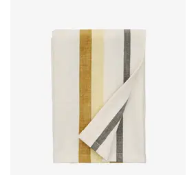 Madam Stoltz Striped kitchen towel - Golden orange