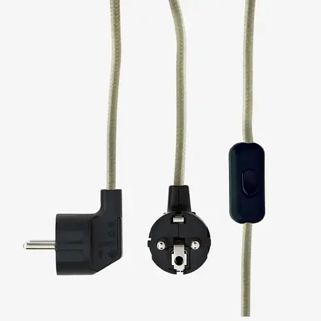 Madam Stoltz Enamel table lamp - Sage