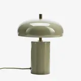 Madam Stoltz Enamel table lamp - Sage