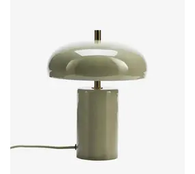 Madam Stoltz Enamel table lamp - Sage