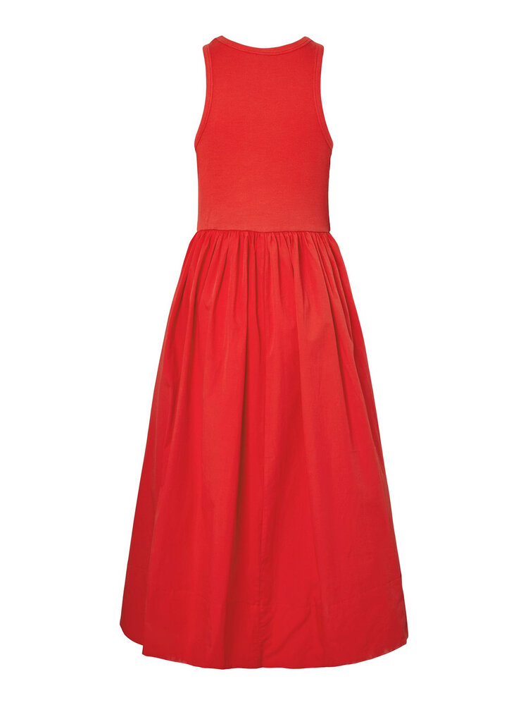 YAS Miri SL Long Dress – Fiery Red