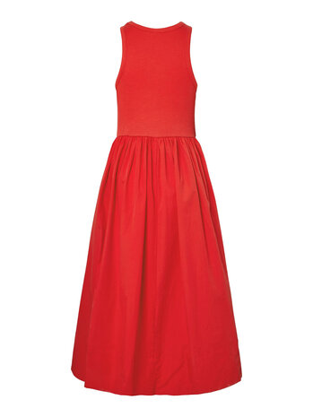 YAS Miri SL Long Dress – Fiery Red