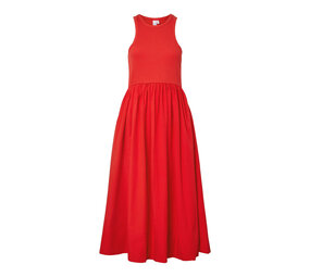 YAS Miri SL Long Dress – Fiery Red