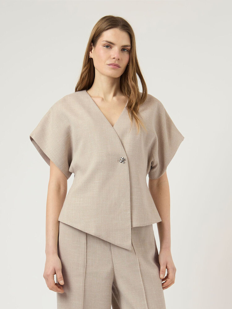 YAS Comira SS Blazer – Oatmeal