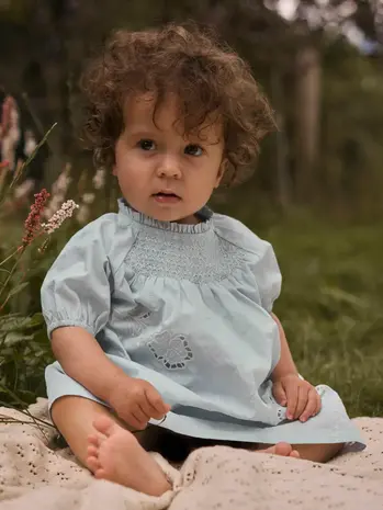 Lil' Atelier Faustine ss Loose Body Dress – Gray Dawn